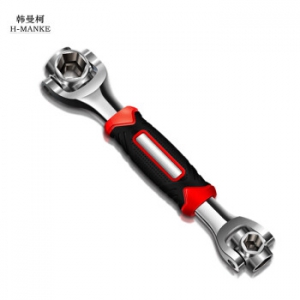 韩曼柯 多功能扳手多功能套筒扳手套装8八合一万向旋转多头扳手 套柄八合一扳手8-21【带磁】